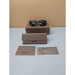 Burberry London England Eyewear Tubular Check Sunglasses